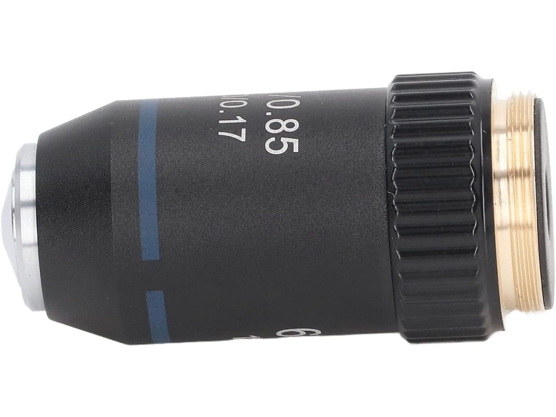 Lente Objetiva Acromática De 60x Para Microscópio, Alta Potência, Em Latão