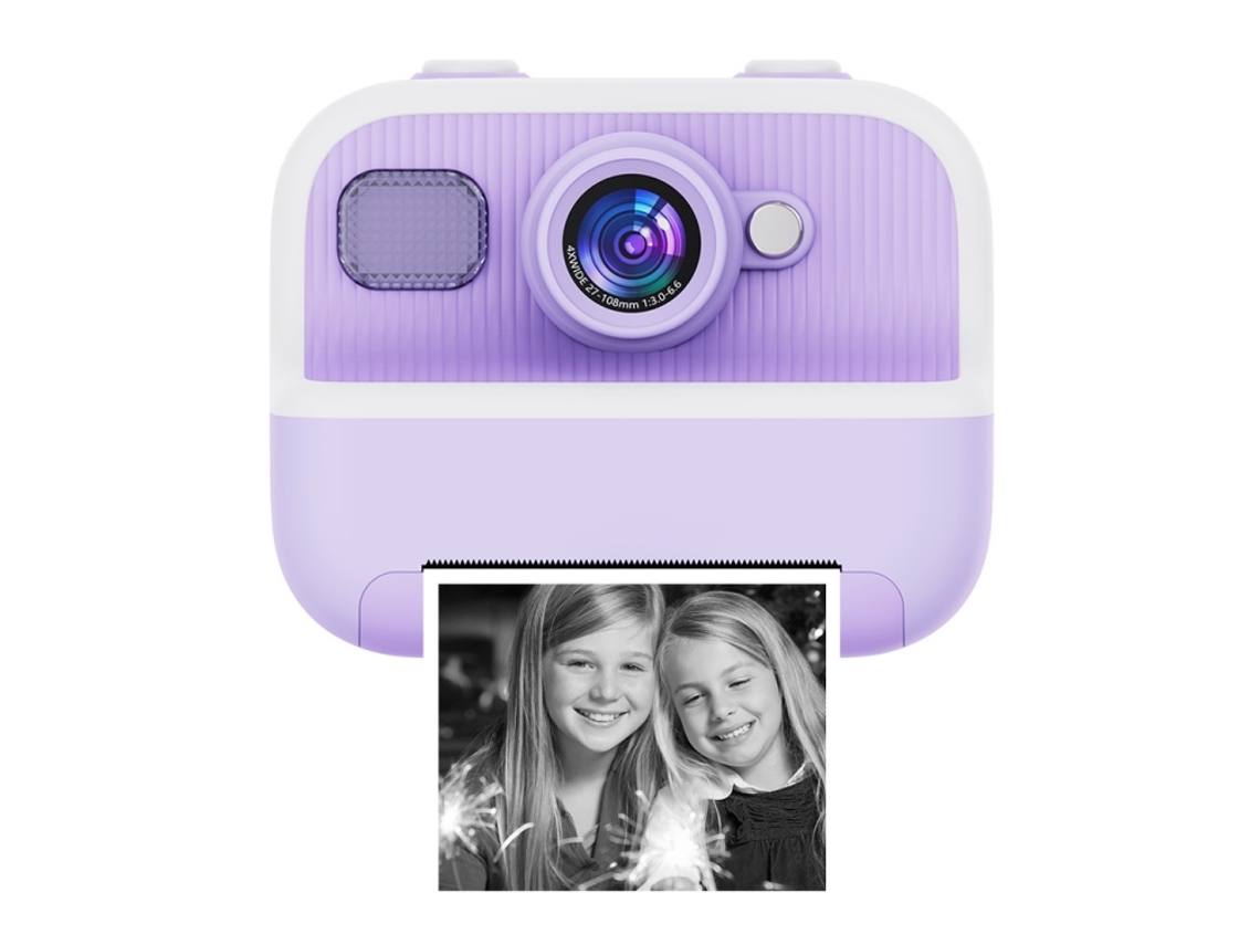 (roxo) Câmera Térmica Infantil De 2,4 Polegadas Com Resolução Hd 1080p E 24 Mp, Com Duas Câmeras.