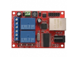 Placa De Relés Lan Ethernet De 2 Vias Com Chave De Retardo, Módulo Controlador Tcp/udp E Servidor Web.