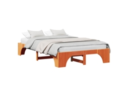 Estrutura da Cama Marrom Cera 120 X 200 Cm MAISON EXCLUSIVE