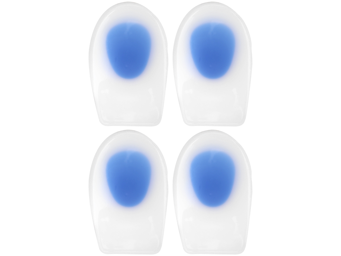 2 Pares Almofadas Cálcanio Silicone Feminino
