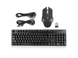 Combo De Teclado E Mouse Gamer Sem Fio Rgb