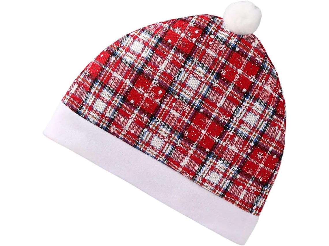 Versátil E Charmoso, Este Chapéu De Natal É Feito De Tecido Macio