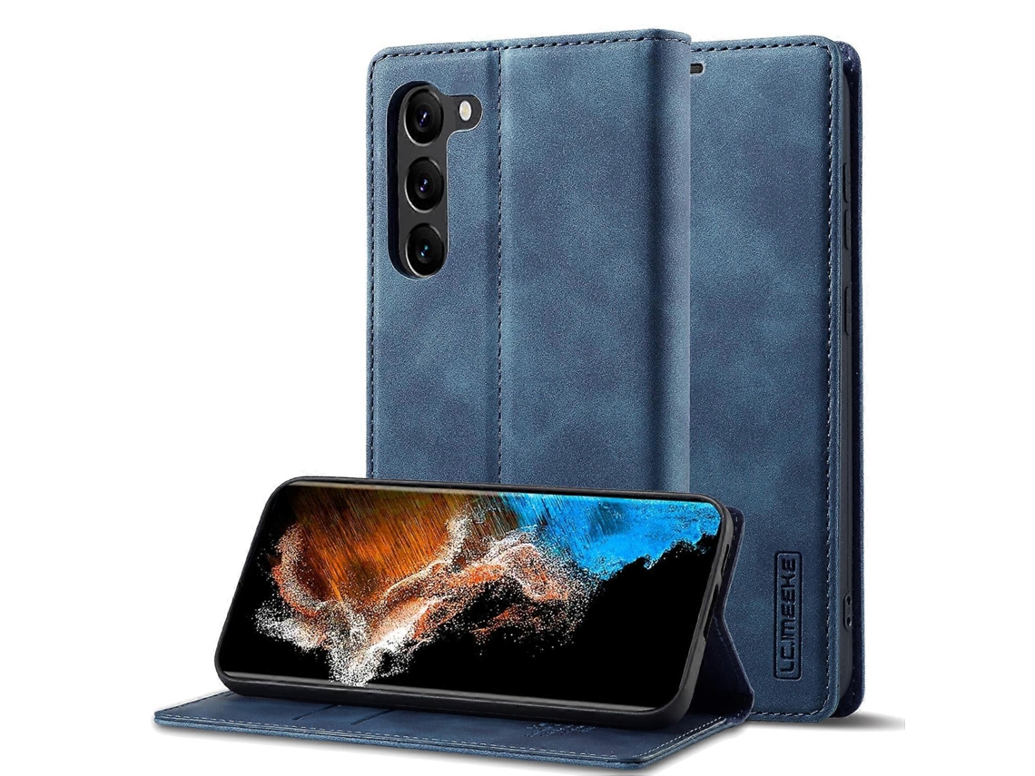 Capa De Celular Lc.imeeke De Couro Fosco Ultrafina Com Forte Magnetismo Para Samsung Galaxy S23+ 5g
