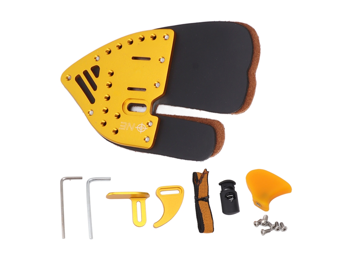Laxiscreed Protetor De Dedos De Arco Dourado E Preto Para Proteção E Conforto