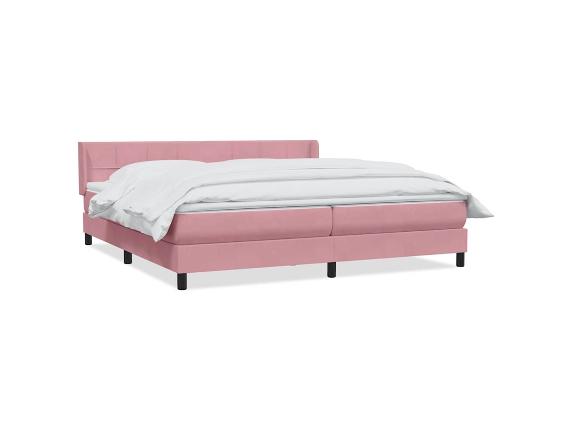 Box Spring Bed, Box Spring Beds Vidaxl Cor-de-rosa Veludo (180 X 210 Cm)