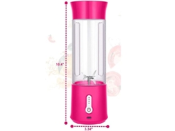 Lurelia Liquidificador Portátil Recarregável Usb, 500ml, Aço Inoxidável, Para Smoothies