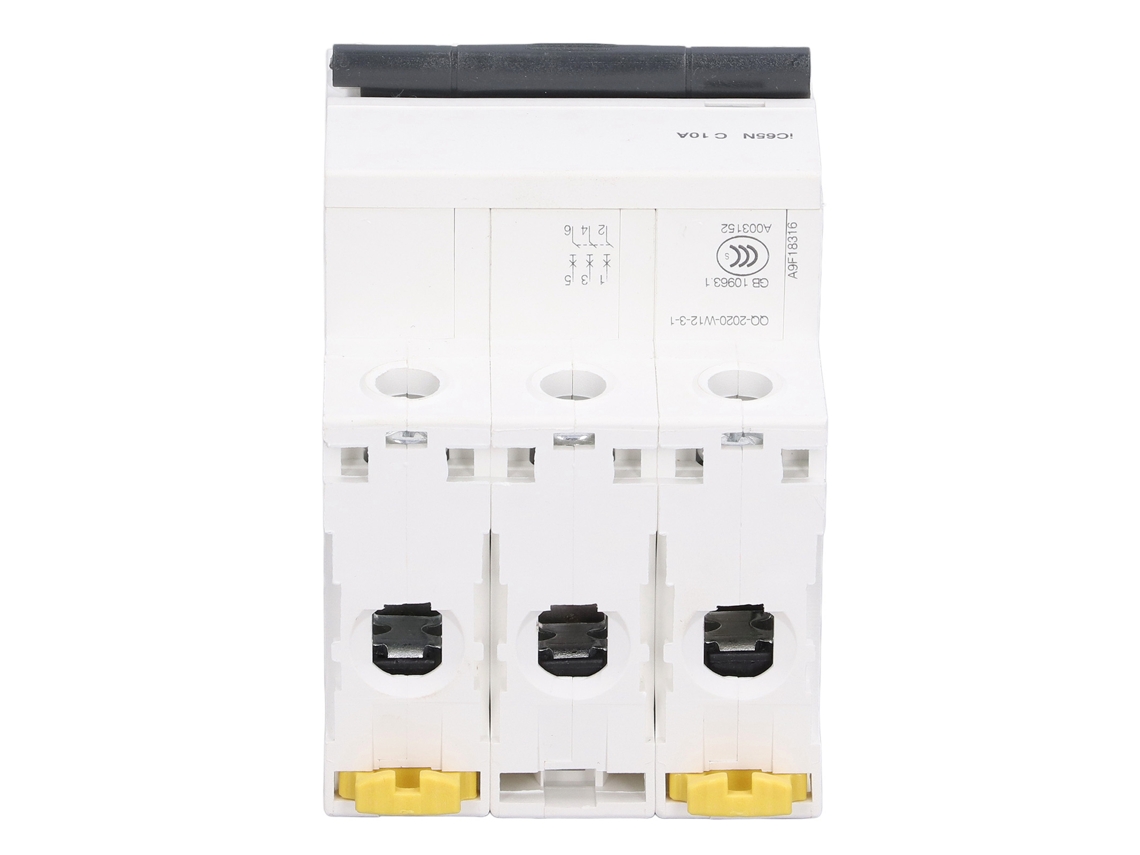 Laxiscreed Disjuntor Miniatura 3p 400v Para Trilho, Proteção Contra Sobrecarga E Baixa Tensão