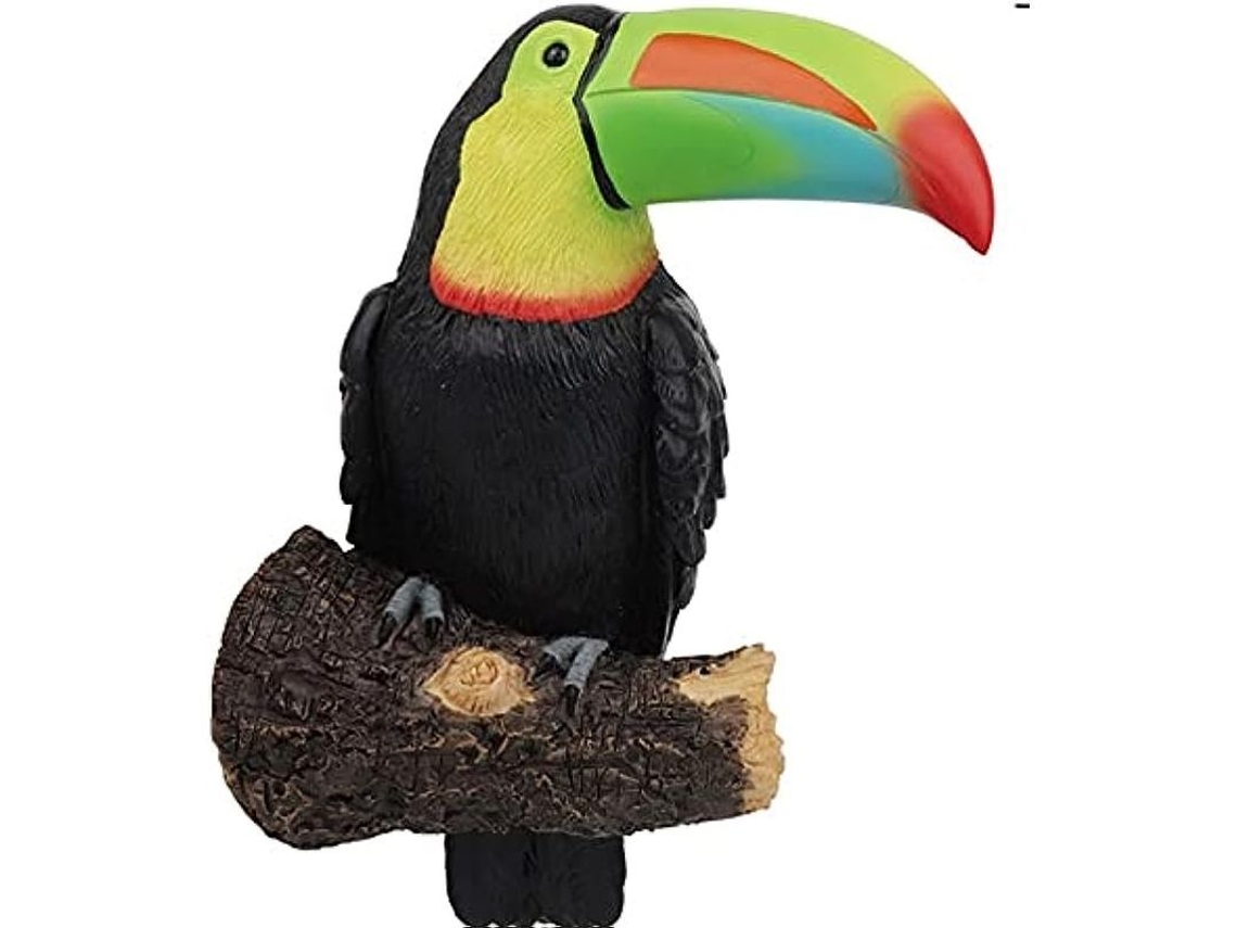 Decoração de Árvore com Tucano em Resina para Jardim | S/MARCA