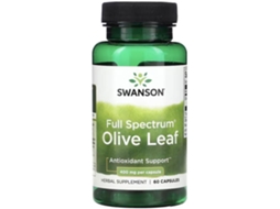Suplemento Alimentar SWANSON Folha De Oliveira De Espectro Total Premium (60 cápsulas de 400mg)