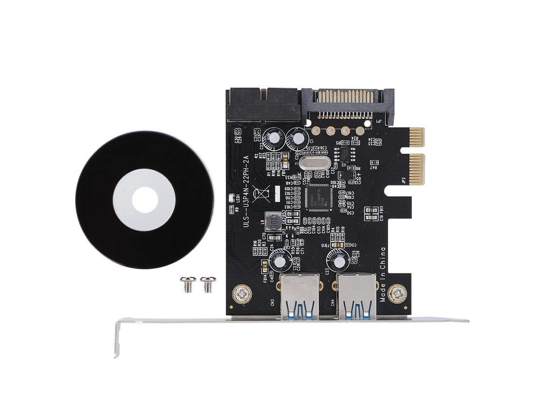 Placa Adaptadora Hub De Expansão Pci-e Para Usb3.0 Com 4 Portas, Extensor De Velocidade De 5 Gbps