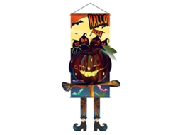 Decorações de Porta Halloween Sinalização de Tecido Grande para Porta Da Frente NEVEANCE
