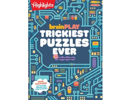Livro brainPLAY Trickiest Puzzles Ever de Highlights (Inglês)