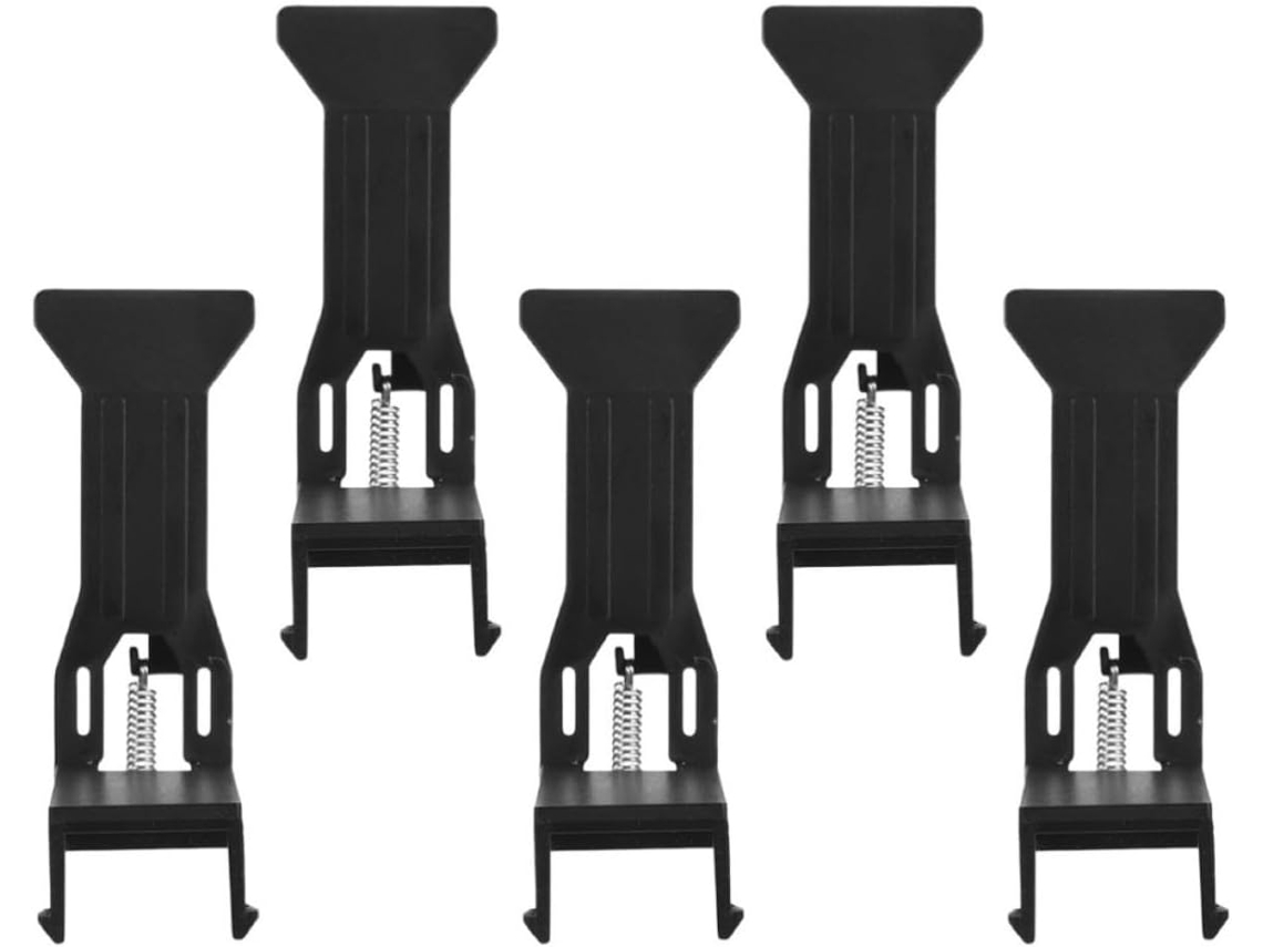 Clips para caixa registradora Lurrose Money, 5 peças, plástico leve, compacto e compacto, ideal para meninas pequenas.