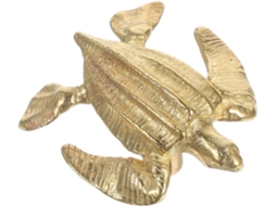 Puxador Toyvian Em Latão Dourado Formato De Tartaruga Marinha Para Armários E Guarda Roupas, Fácil Instalação E Design