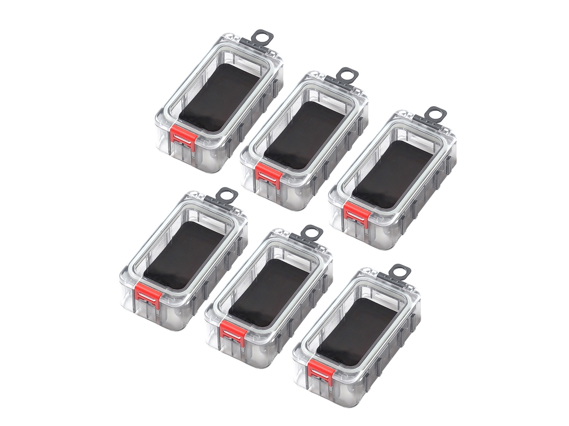 Caixa de Pesca Magnética com Luz Noturna 6pcs