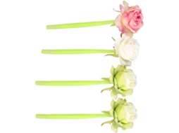 Conjunto De 4 Canetas Em Gel Com Estampa Floral Criativas Para Escrita