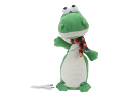 Dinossauro de pelúcia interativo, dançarino e cantor, animado, feito de algodão, para diversão educativa.