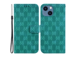 Capa Inch Para Iphone 13 Pele Sintética Verde
