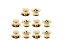 2026 10 Peças Práticas Rebites de Metal para Broches Suporte Seguro de Aço Inoxidável para Roupas Chapéus Porta chaves
