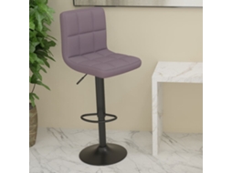 Banco De Bar Tecido Cinzento Acastanhado Lovely Home