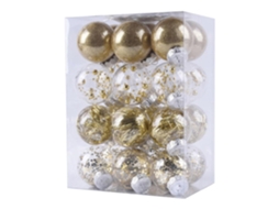 24 Bolas De Plástico Penduradas Para Enfeites De Árvore De Natal Olysi Shop