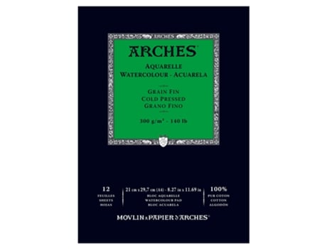 Bloco de Desenho ARCHES A4 300G 12Fl Grão Fino 1795091