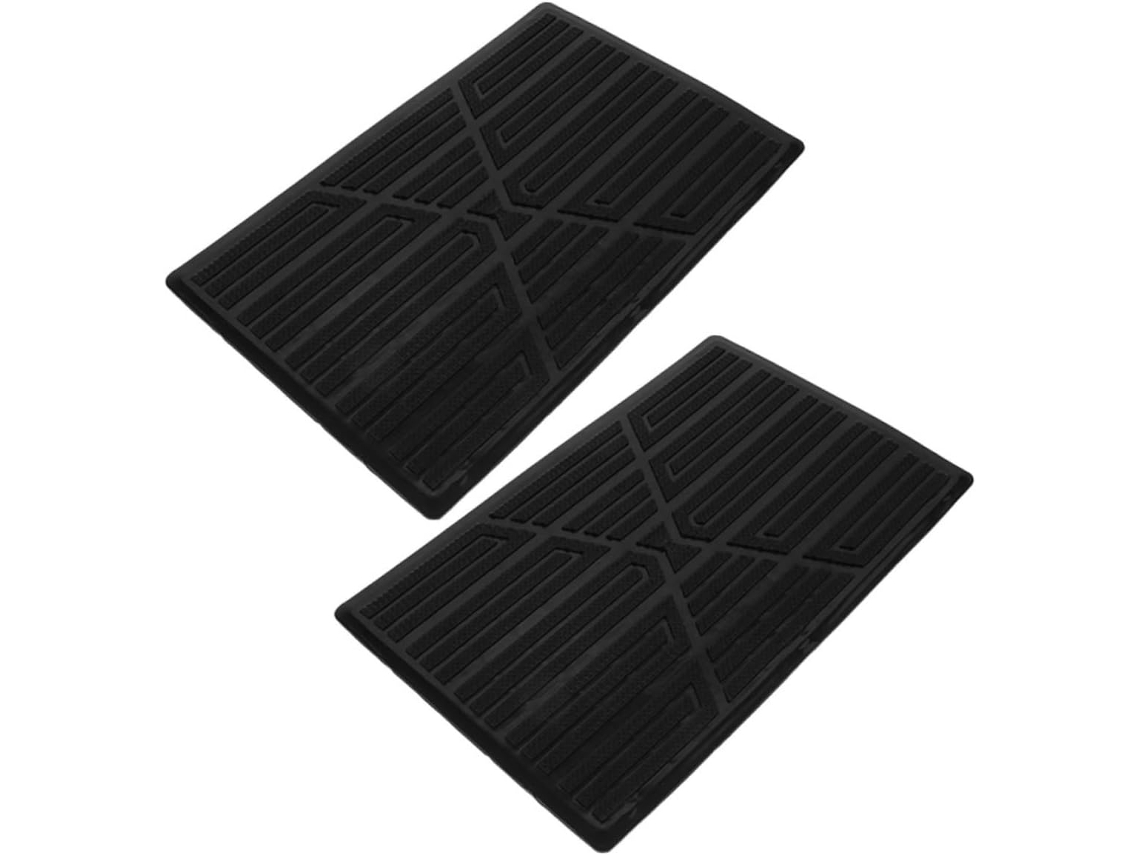 Tapetes Antiderrapantes De 2 Peças Para Reparo De Carros, Tapetes De Borracha Rígida Para Piso, Pedais Resistentes Ao Desgaste.