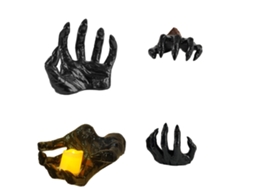 Decoração De Halloween Com Mão Assombrada De Terror E Vela, Laxiscreed, Personagem 3d Com Morcegos, Ideal Para Atrair Atenção