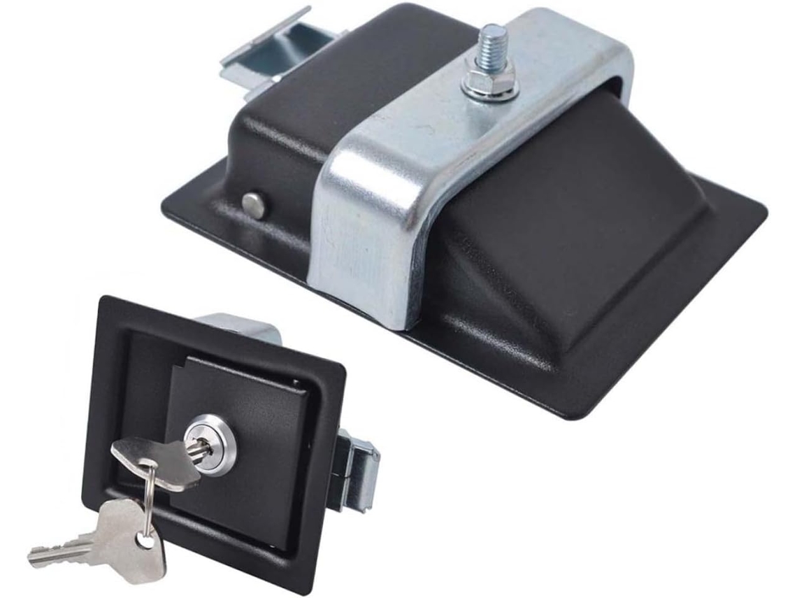 Conjunto De 4 Cadeados Antifurto Reforçados Em Aço Carbono Para Reboques, Caixas De Ferramentas, Caminhões E Outros Veículos.