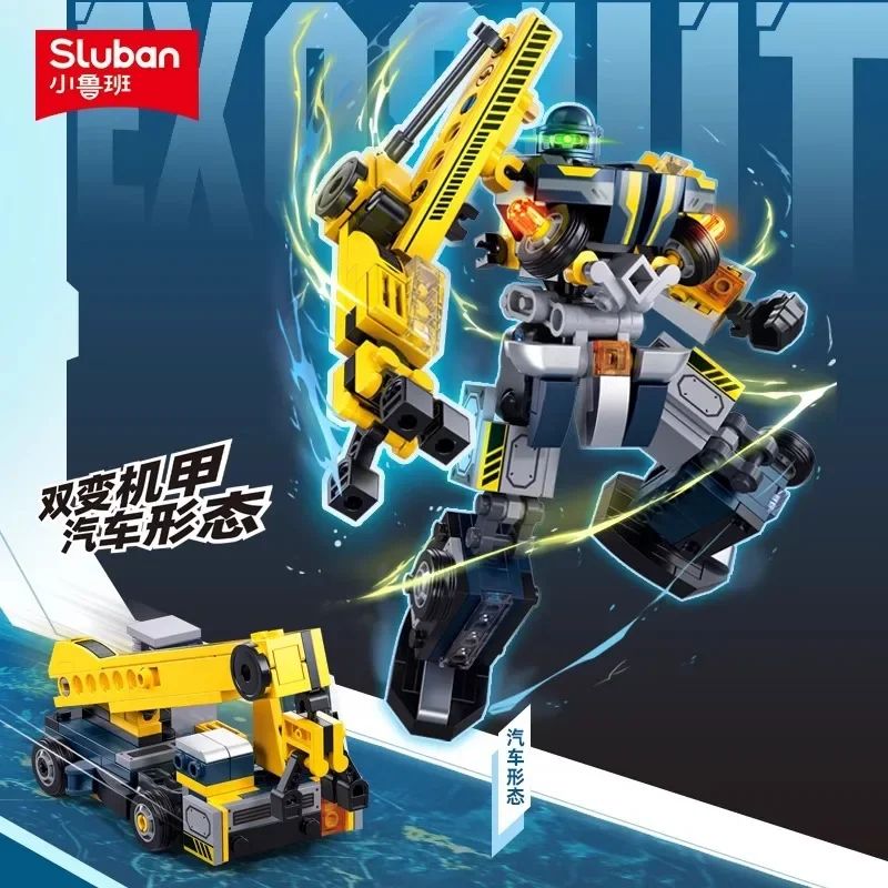 Conjunto De Blocos De Montar Mech Robot Warrior