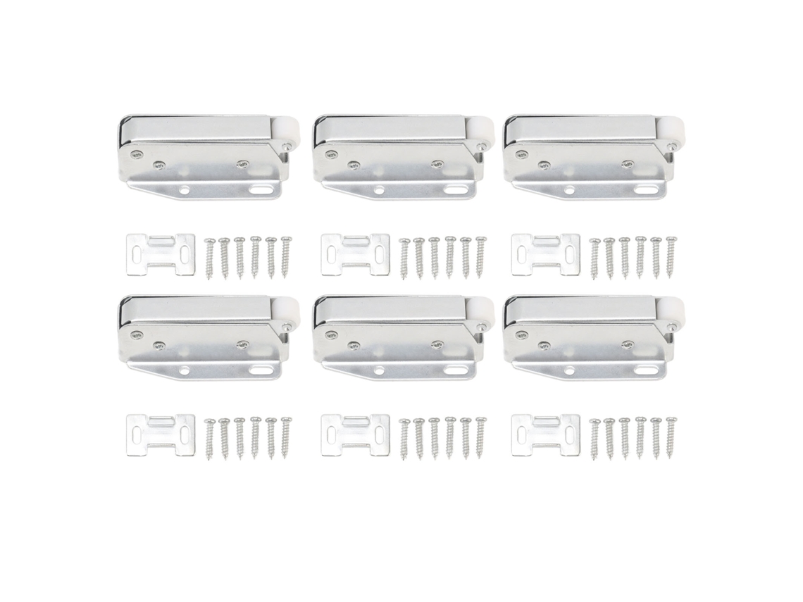 6pcs Pestilo de Porta com Mola Leve Push To Open para Porta de Armário
