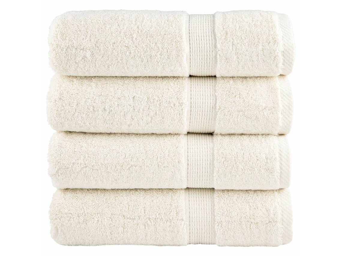 Hand Towel, Hand Towels Vidaxl Creme Algodão (50 X 100 Cm)