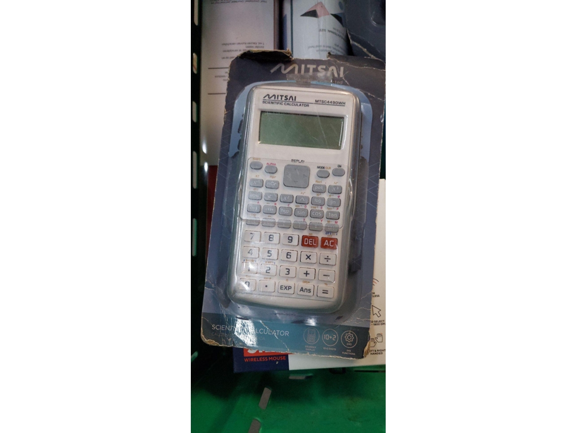 Calculadora Científica MITSAI MTSC4490WH Branco (Outlet Caixa Aberta - 12 dígitos)