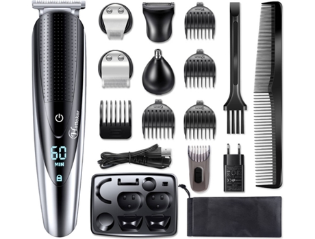 Máquina de Barbear HATTEKER 5 em 1 Hatteker RFC-598 (Autonomia 60 Min - Mista - 1-16mm）