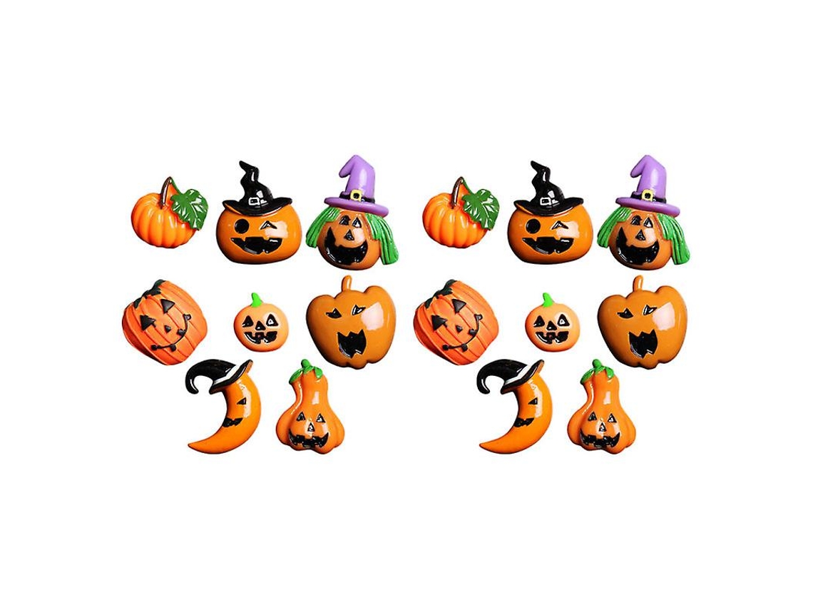 20 Unidades De Amuletos De Resina Para Decorações De Halloween