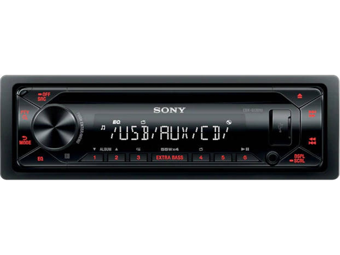 Autorrádio SONY CDXG1301U em Preto