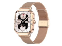 Smartwatch Feminino Tela Hd Amoled de 1,75'' Ouro YANYXR