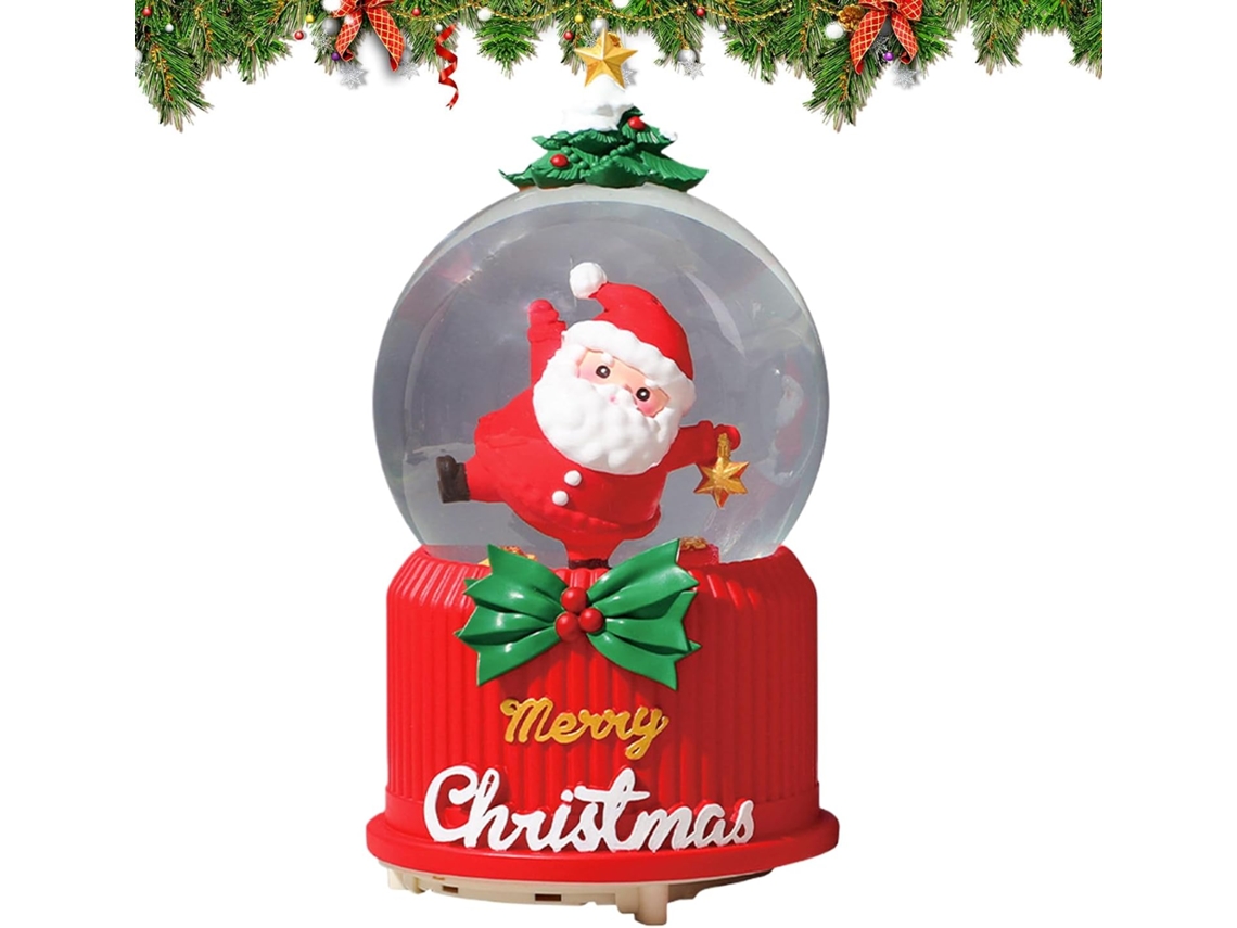 Globos De Neve De Natal Decoração Festiva Para Escritório Bola De Cristal De Natal Com Luz Led Gokoco