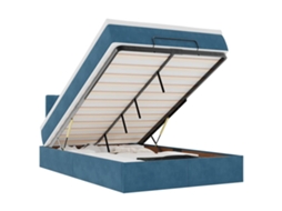 Ottoman Bed, Ottoman Beds Vidaxl Azul Veludo (120 X 200 Cm)