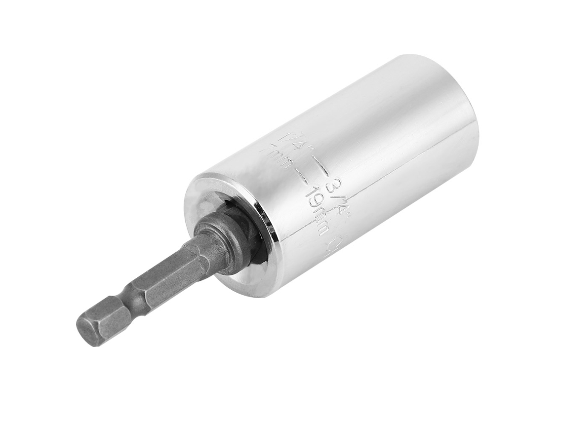 Kit De Cabeças Para Berbequim Com Soquetes Universais Laxiscreed 7-19mm Para Aperto De Parafusos