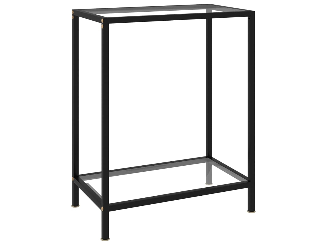 Console Table, Console Tables Vidaxl Transparente Vidro (60 X 35 X 75 Cm)