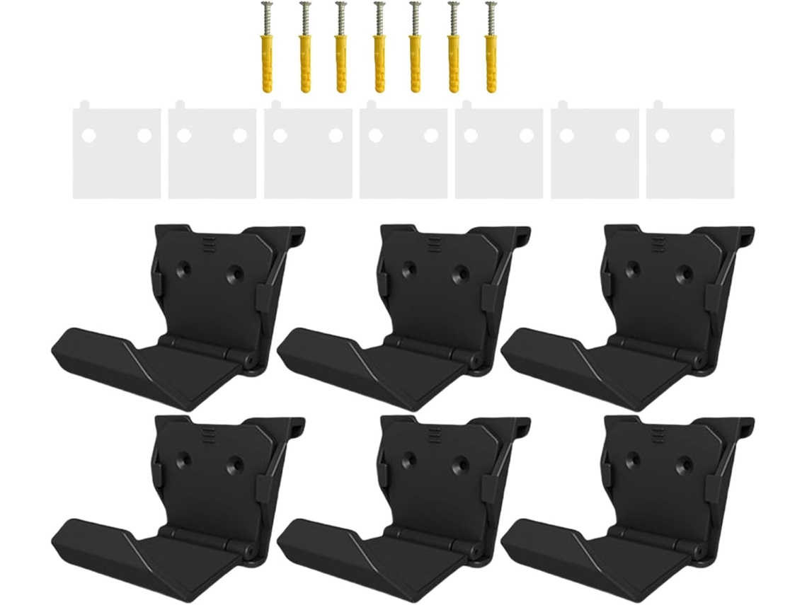 Conjunto De 6 Suportes Adesivos Para Controle De Jogos, Suportes Para Controle Com Parafuso, Suportes Para