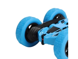 Primerox carro de Stunt Rc Controle Remoto 360° Flip Luzes Bicolor 50m 2.4ghz Azul