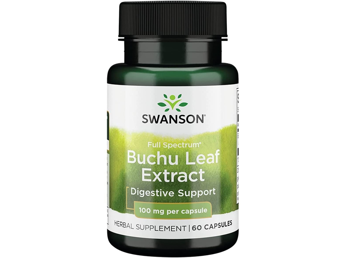 Extrato de Folha de Buchu de Espectro Completo 4:1 100 Mg 60 Cápsulas SWANSON