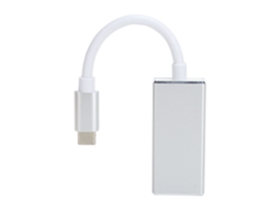 Mali adaptador Conversor Type c Usb3.1 para Mini Dp 4kx2k com Cabo Hd Shell de Liga de Alumínio para Macbook Cinza Prateado