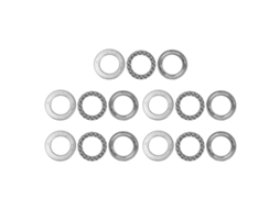 5pcs Rolamentos De Bola De Empuxo Série Extra Leve Aço Carga Axial Industrial 51106