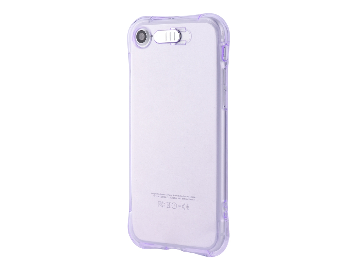 Capa LAXISCREED Iphone7 Led Flash Roxa Clara