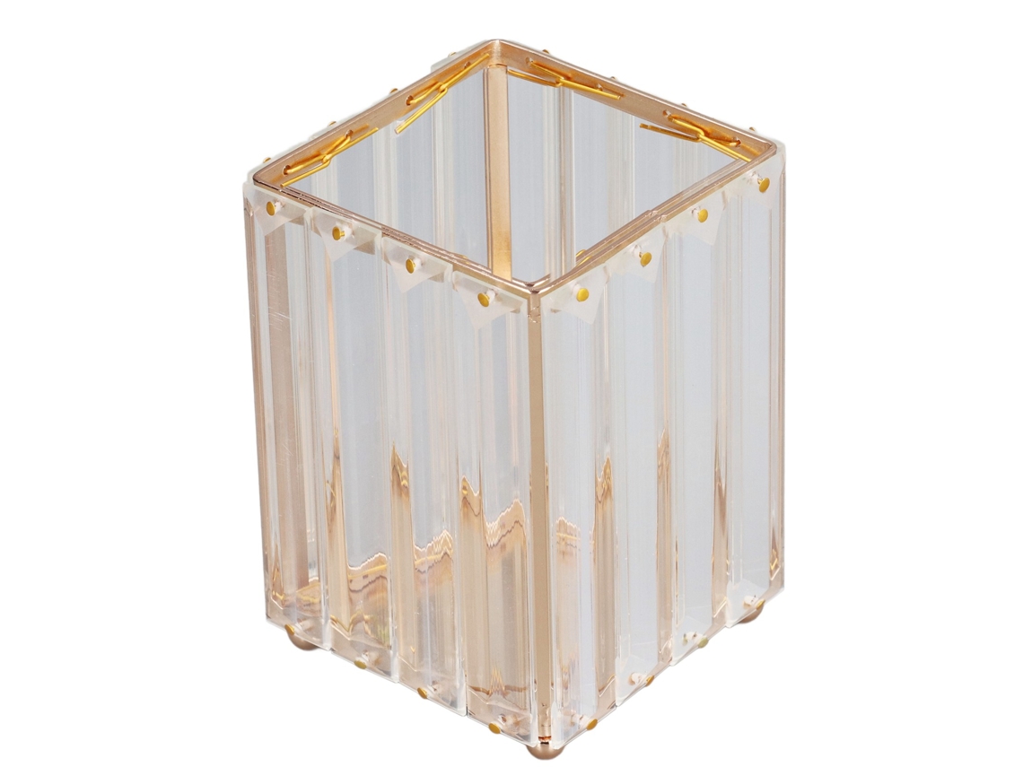 Porta Pincéis de Maquiagem Grande Capacidade Estilo Elegante Durável Inoxidável Anti corrosão | S/MARCA