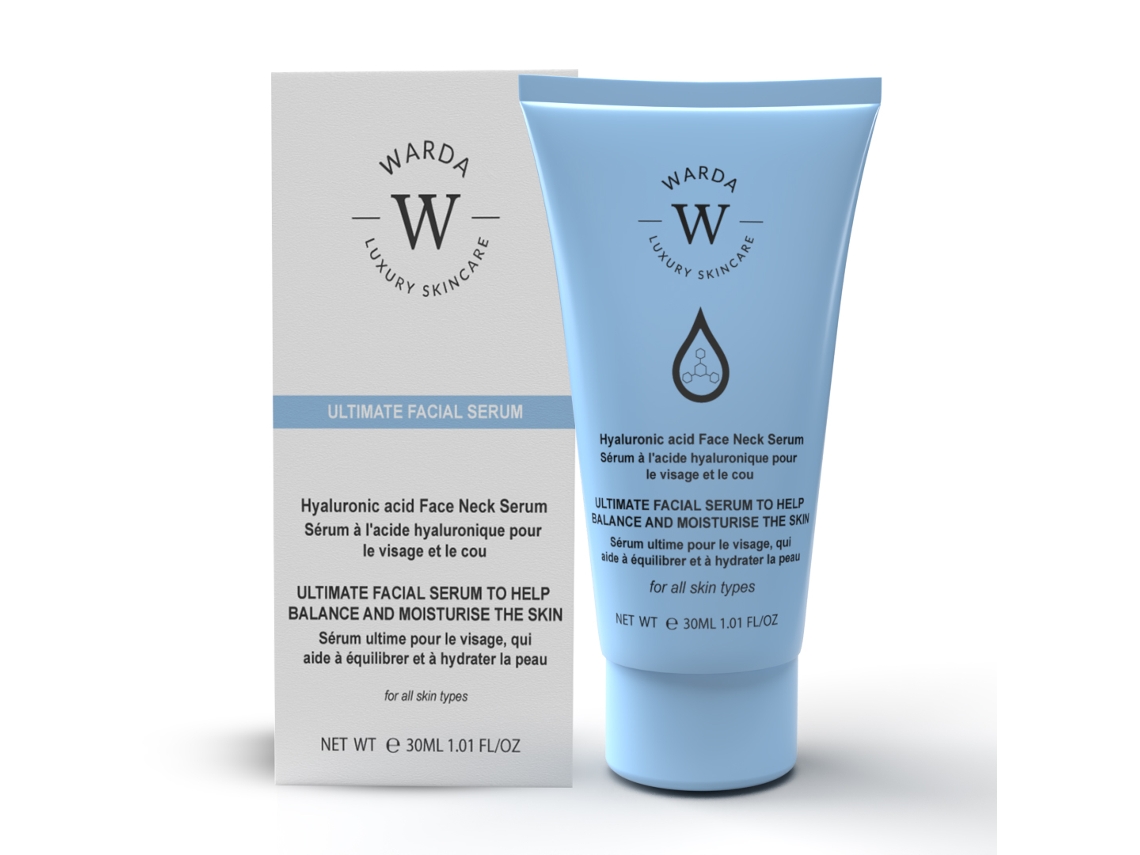 WARDA Sérum Rosto Pescoço com Ácido Hialurônico 30Ml